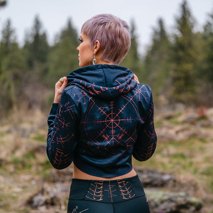 Crop Hoodie The Stave Crop Hoodie