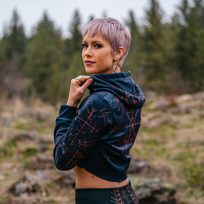 Crop Hoodie The Stave Crop Hoodie