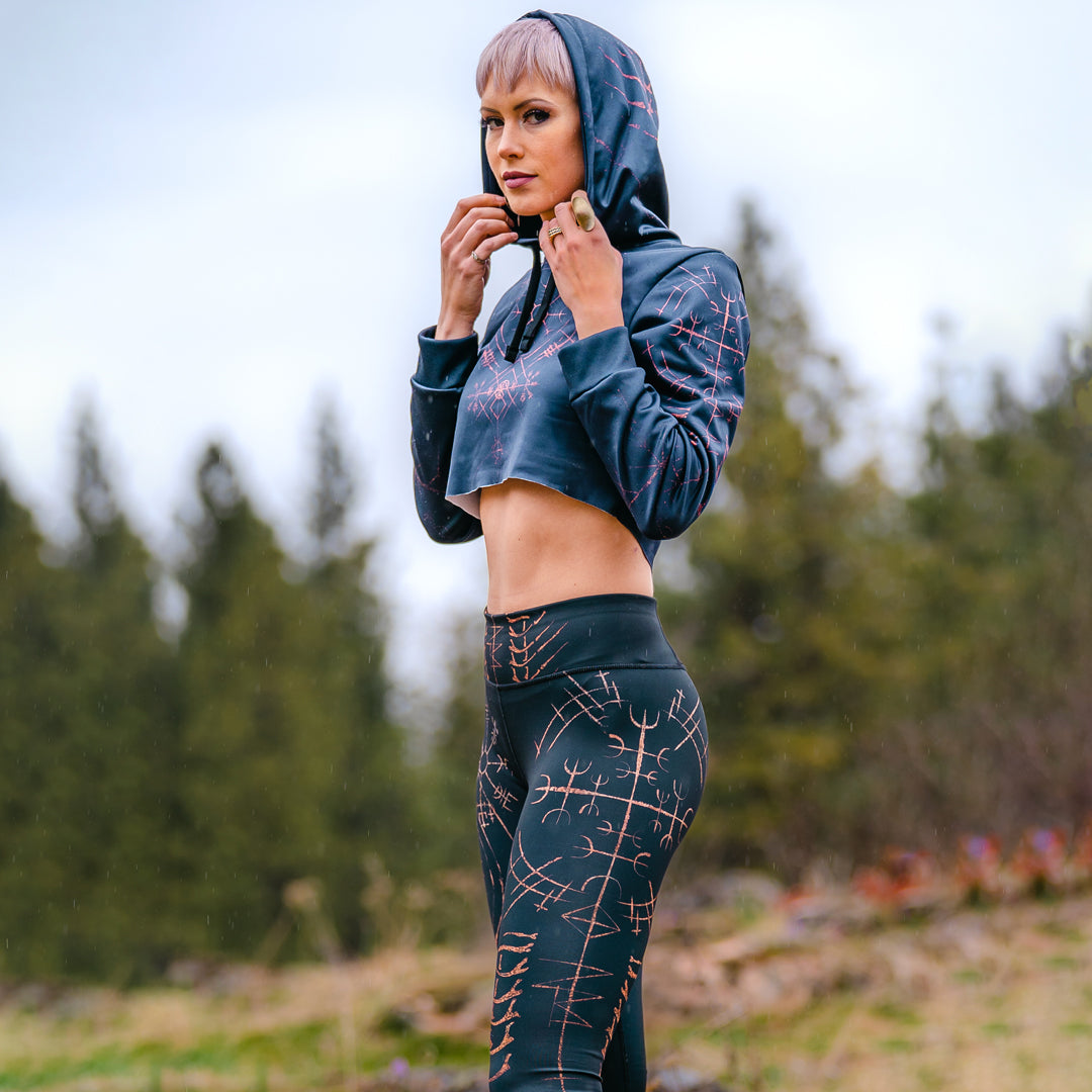 Crop Hoodie The Stave Crop Hoodie