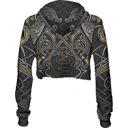 Crop Hoodie Valhalla Calls Crop Hoodie