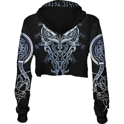 Crop Hoodie Valkyries of Valhalla Crop Hoodie