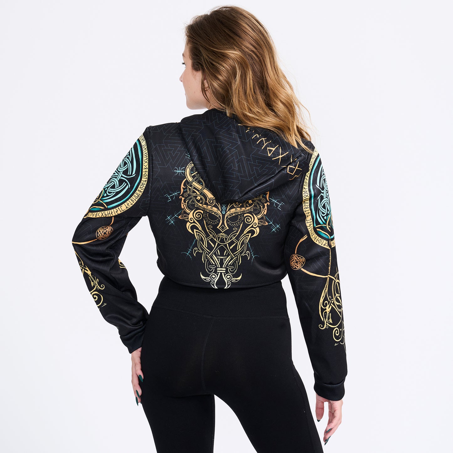 Crop Hoodie Valkyries of Valhalla Crop Hoodie - Gold Edition
