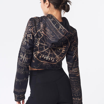 Crop Hoodie Vegvisir Crop Hoodie