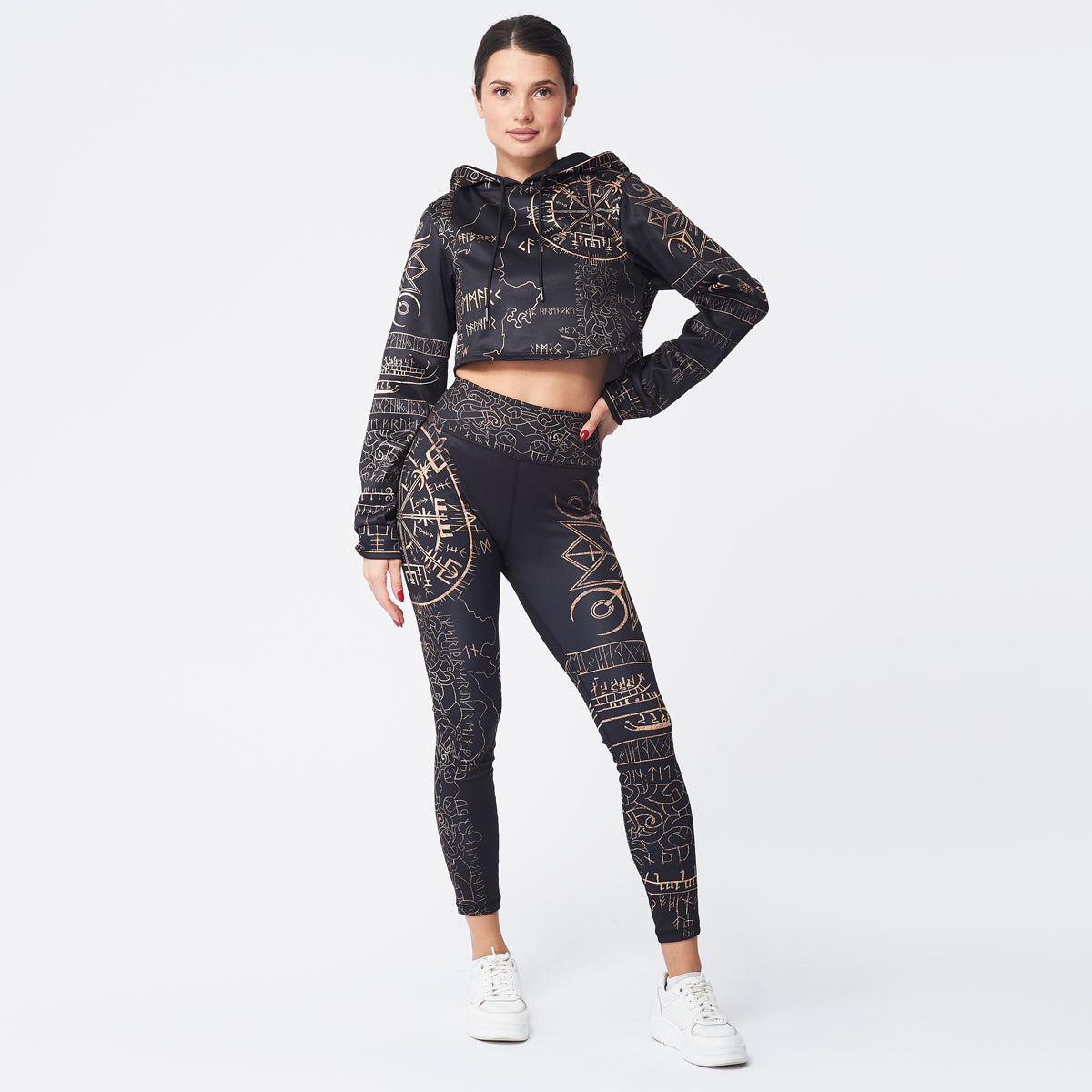 Crop Hoodie Vegvisir Crop Hoodie