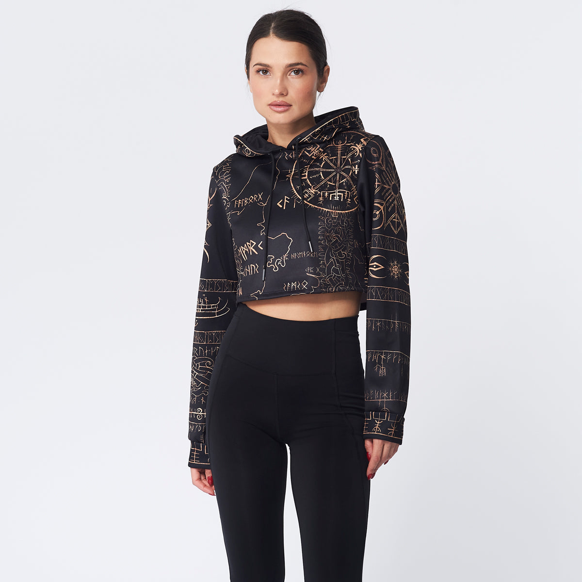 Crop Hoodie Vegvisir Crop Hoodie