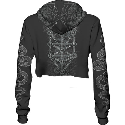 Crop Hoodie World Tree Crop Hoodie