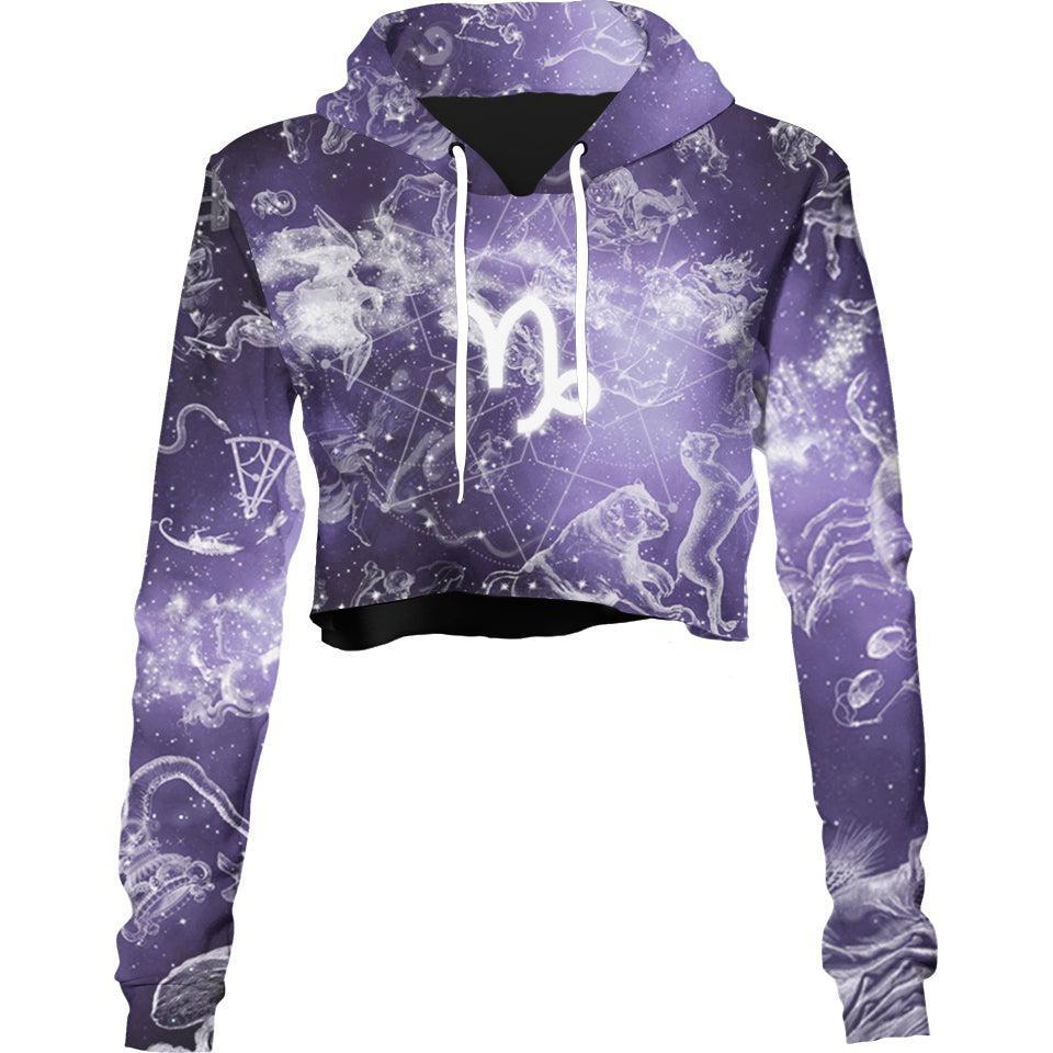 Crop Hoodie XS Capricorn Crop Hoodie CAPRICORN_222A_XS