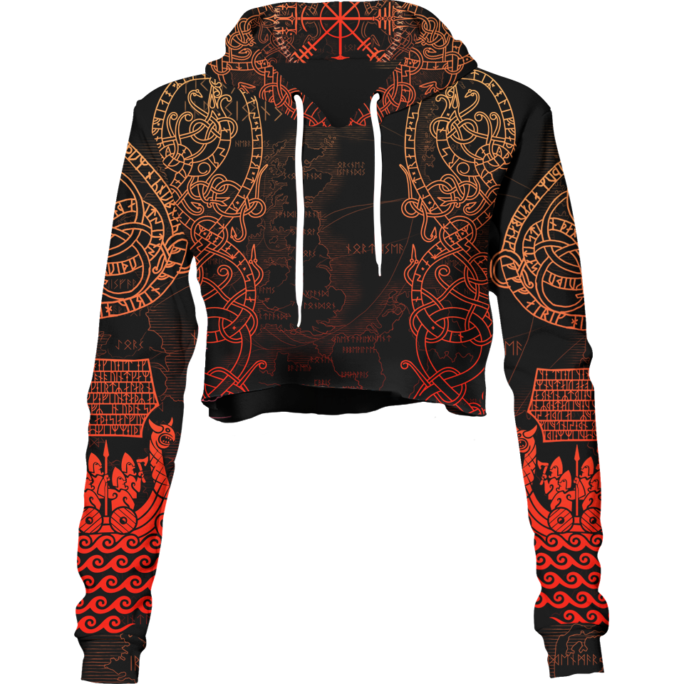 Crop Hoodie XS Drakkar Crop Hoodie DRAKKAR-BLUE_222A_XS