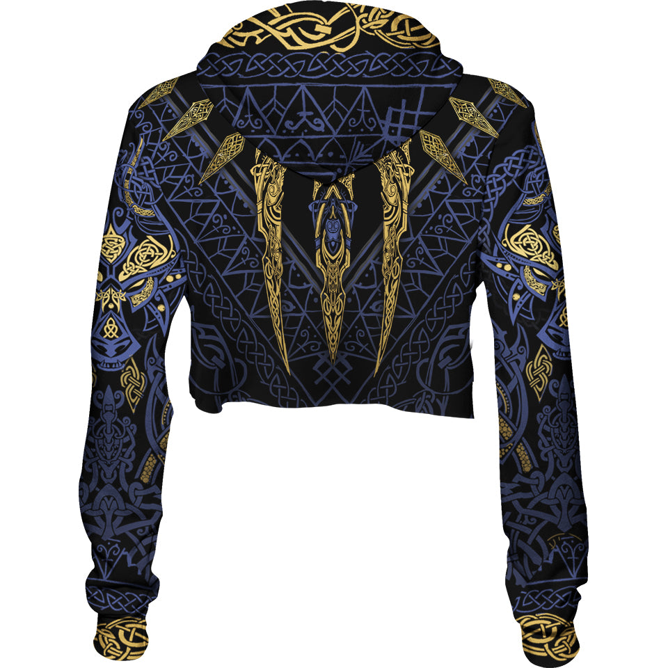 Crop Hoodie XS Fenrir's Wrath Crop Hoodie - Blue Edition FRATH_222A_XS