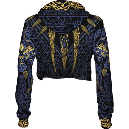 Crop Hoodie XS Fenrir's Wrath Crop Hoodie - Blue Edition FRATH_222A_XS