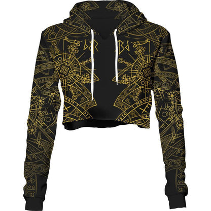 Crop Hoodie XS Helm of Disguise Crop Hoodie DISGUISE_222A_XS