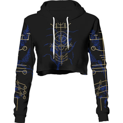 Crop Hoodie XS Hulinhjalmur Crop Hoodie HULINHJALMUR_222A_XS