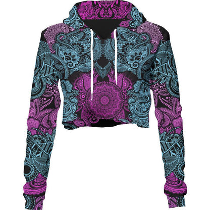 Crop Hoodie XS Kali Crop Hoodie - Lotus Edition KALI-PNK_222A_XS
