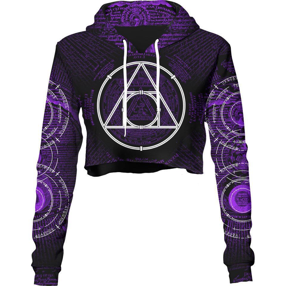Crop Hoodie XS Philosopher's Stone Crop Hoodie PSTONE_222A_XS