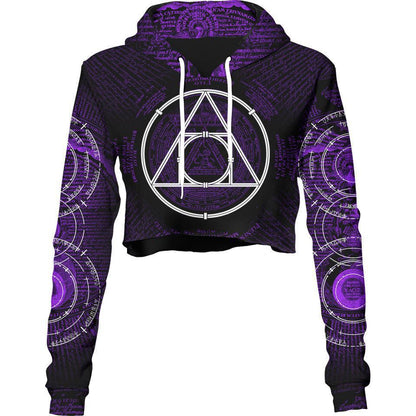 Crop Hoodie XS Philosopher's Stone Crop Hoodie PSTONE_222A_XS