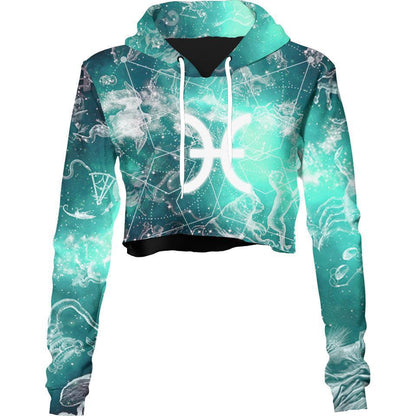 Crop Hoodie XS Pisces Crop Hoodie PISCES_222A_XS