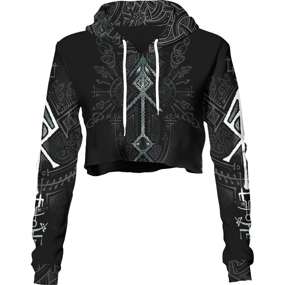 Crop Hoodie XS Runes of Loki Crop Hoodie ROKI_222A_XS