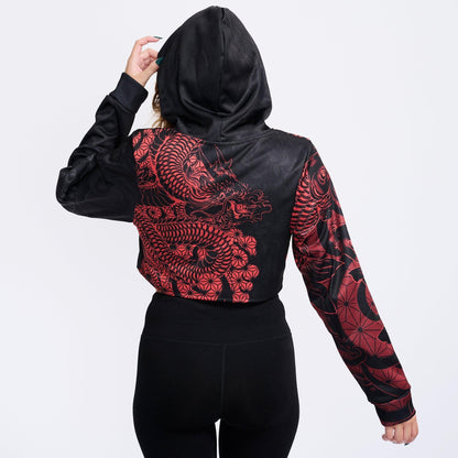 Crop Hoodie XS Ryu Crop Hoodie - Aka Edition RATSU_222A_XS