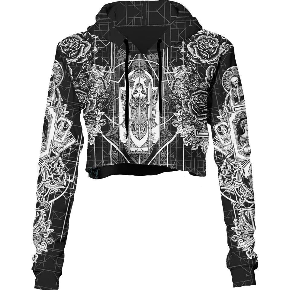 Crop Hoodie XS Tarot Crop Hoodie TAROT_222A_XS