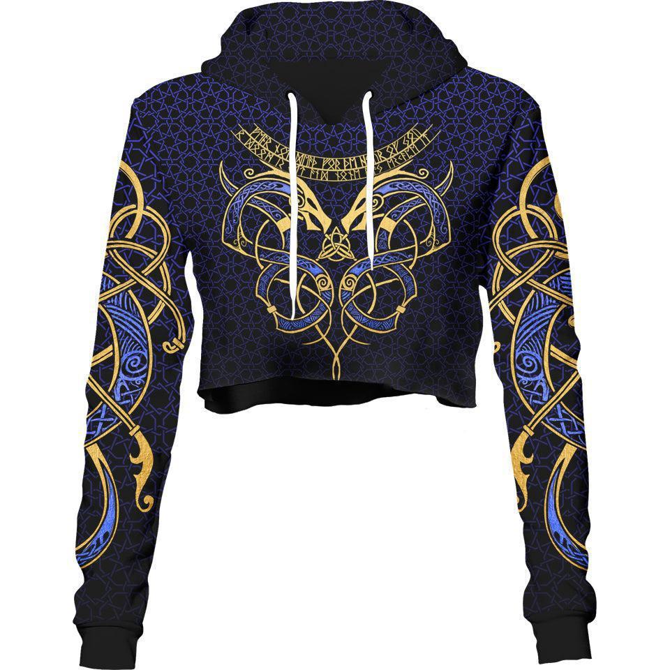Crop Hoodie XS The Great Serpent Crop Hoodie GREAT-SERPENT_222A_XS