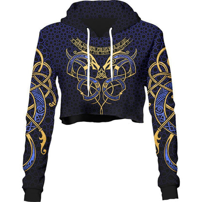 Crop Hoodie XS The Great Serpent Crop Hoodie GREAT-SERPENT_222A_XS