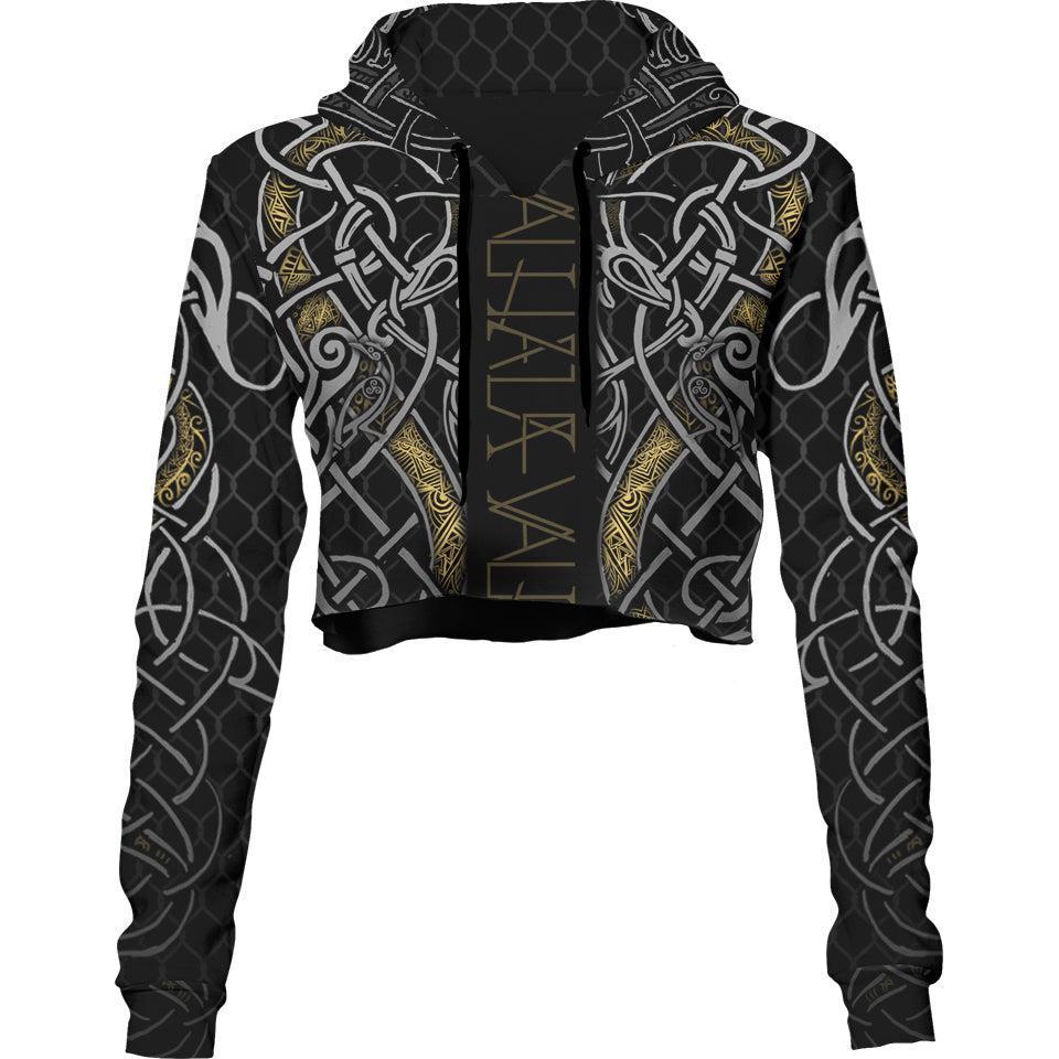 Crop Hoodie XS Valhalla Calls Crop Hoodie VALHALLA_222A_XS