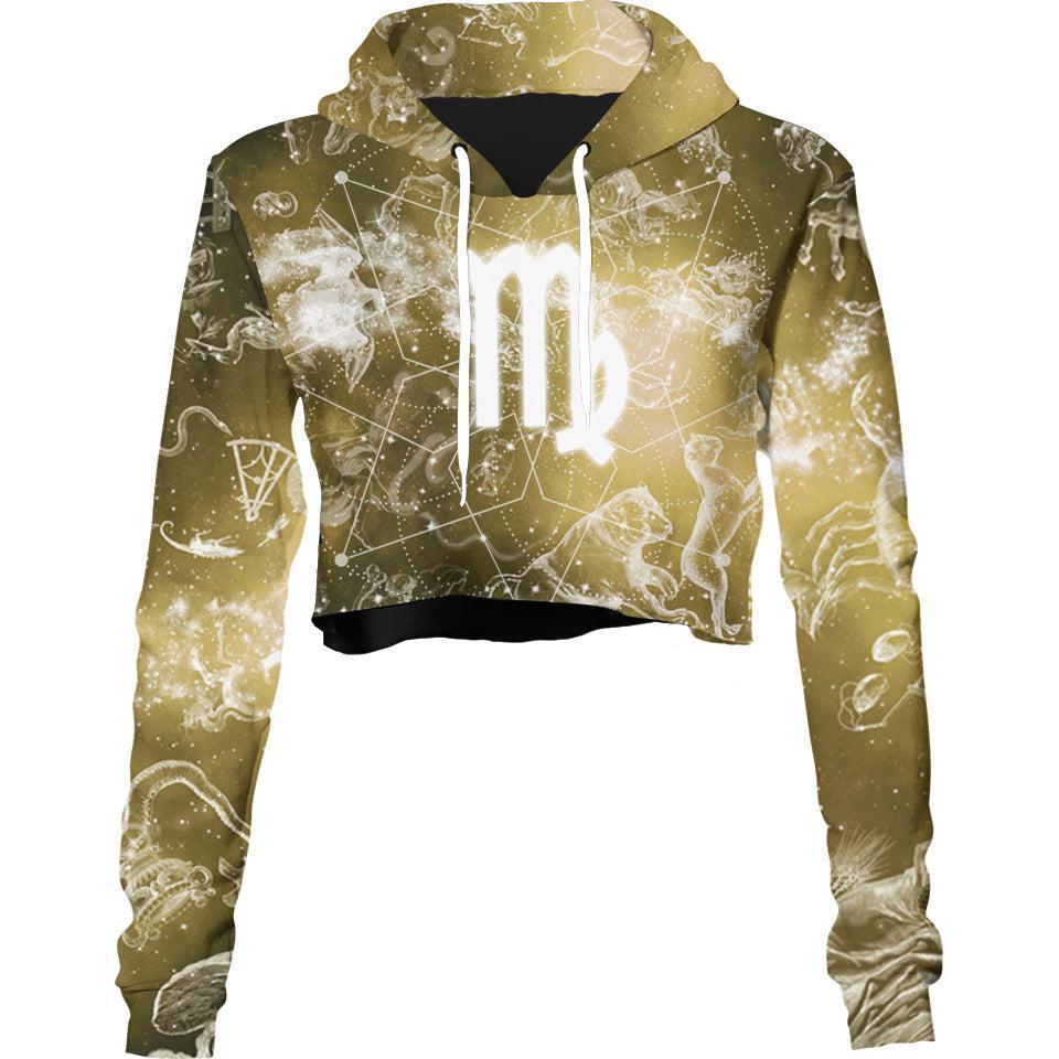 Crop Hoodie XS Virgo Crop Hoodie VIRGO_222A_XS