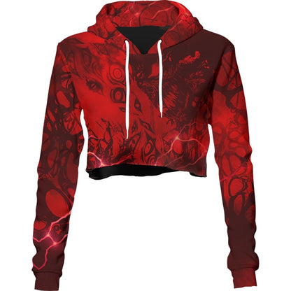 Crop Hoodie XS Viscera Crop Hoodie 222A_CROP-HOODIE_XS_NIGHTMARE