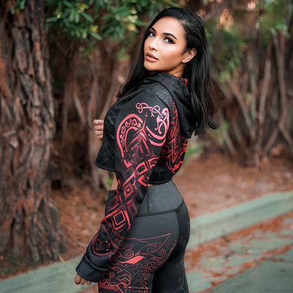 Crop Hoodie XS Wolf of Ragnarök Crop Hoodie RAGWOLF_222A_XS