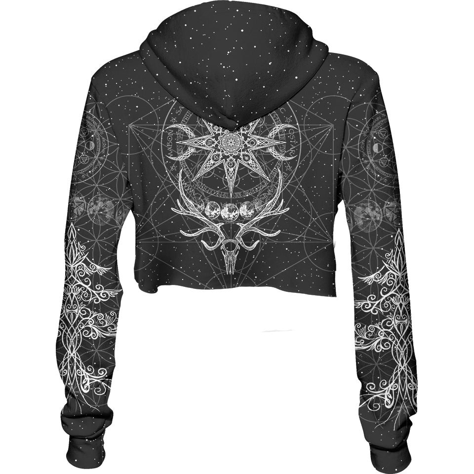 Crop Hoodie Yule Crop Hoodie - Ghost Edition