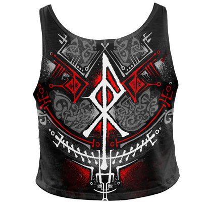 Crop Top Runes of Loki Crop Top - Red Edition