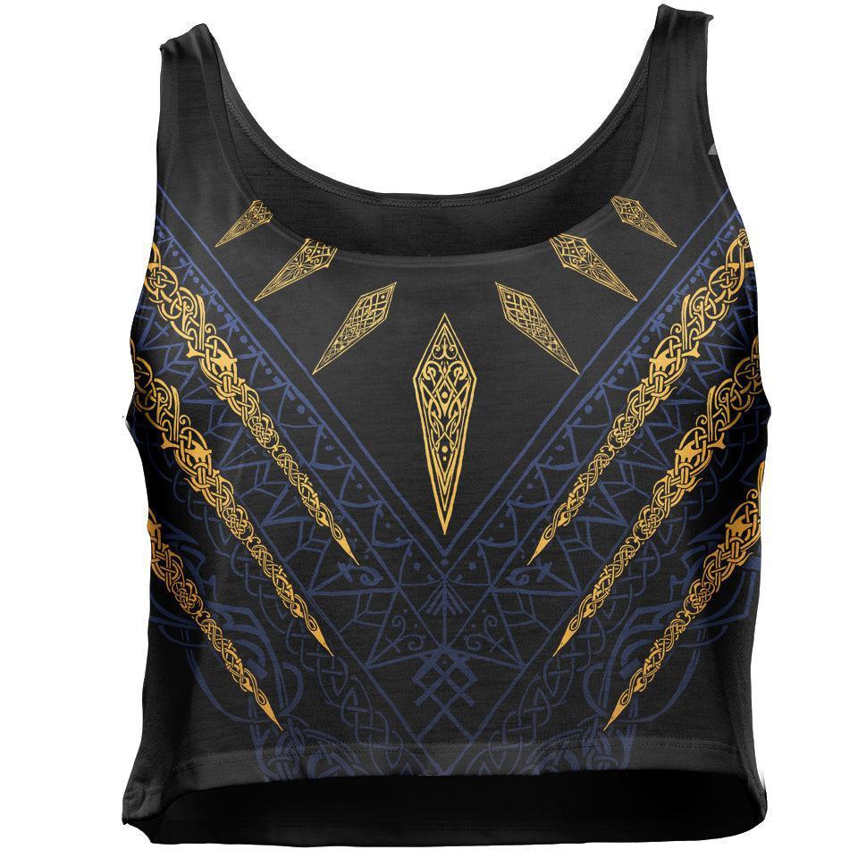 Crop Top S Fenrir's Wrath Crop Top - Blue Edition FRATH_WOMENS-CROP-TANK_SM