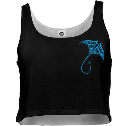 Crop Top S Manta Ray Crop Top MANTA_WOMENS-CROP-TANK_SM