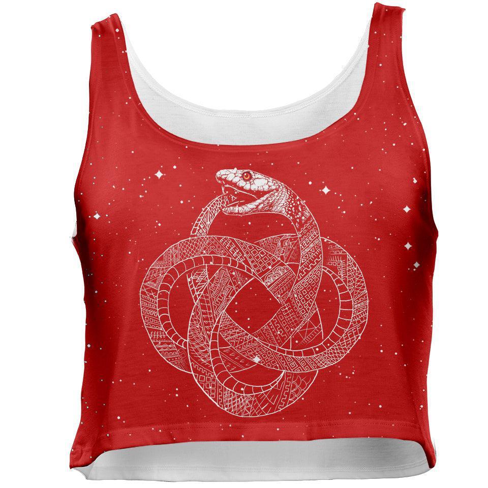 Crop Top S Ouroboros Crop Top - Red Edition OURO_WOMENS-CROP-TANK_SM