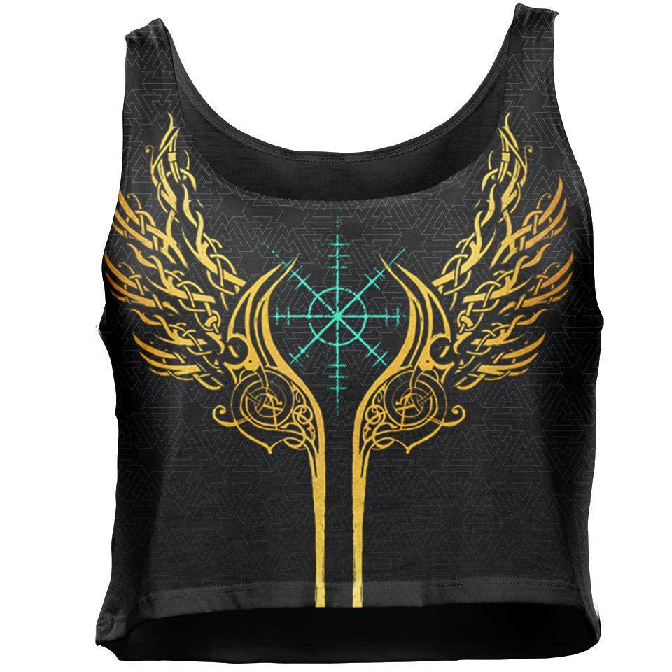 Crop Top S Valkyries of Valhalla Crop Top - Gold Edition VALKY_WOMENS-CROP-TANK_SM