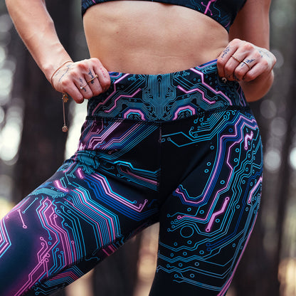 Cyber High Waisted Leggings - Limited