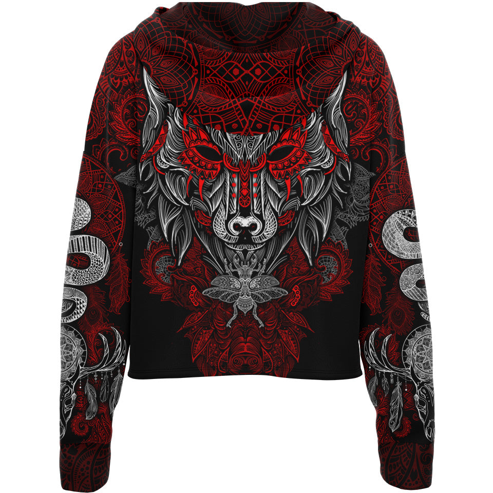 Drop Shoulder Crop Hoodie Alpha Drop Shoulder Crop Hoodie