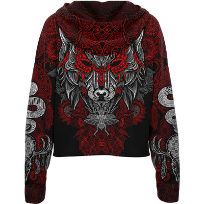 Drop Shoulder Crop Hoodie Alpha Drop Shoulder Crop Hoodie