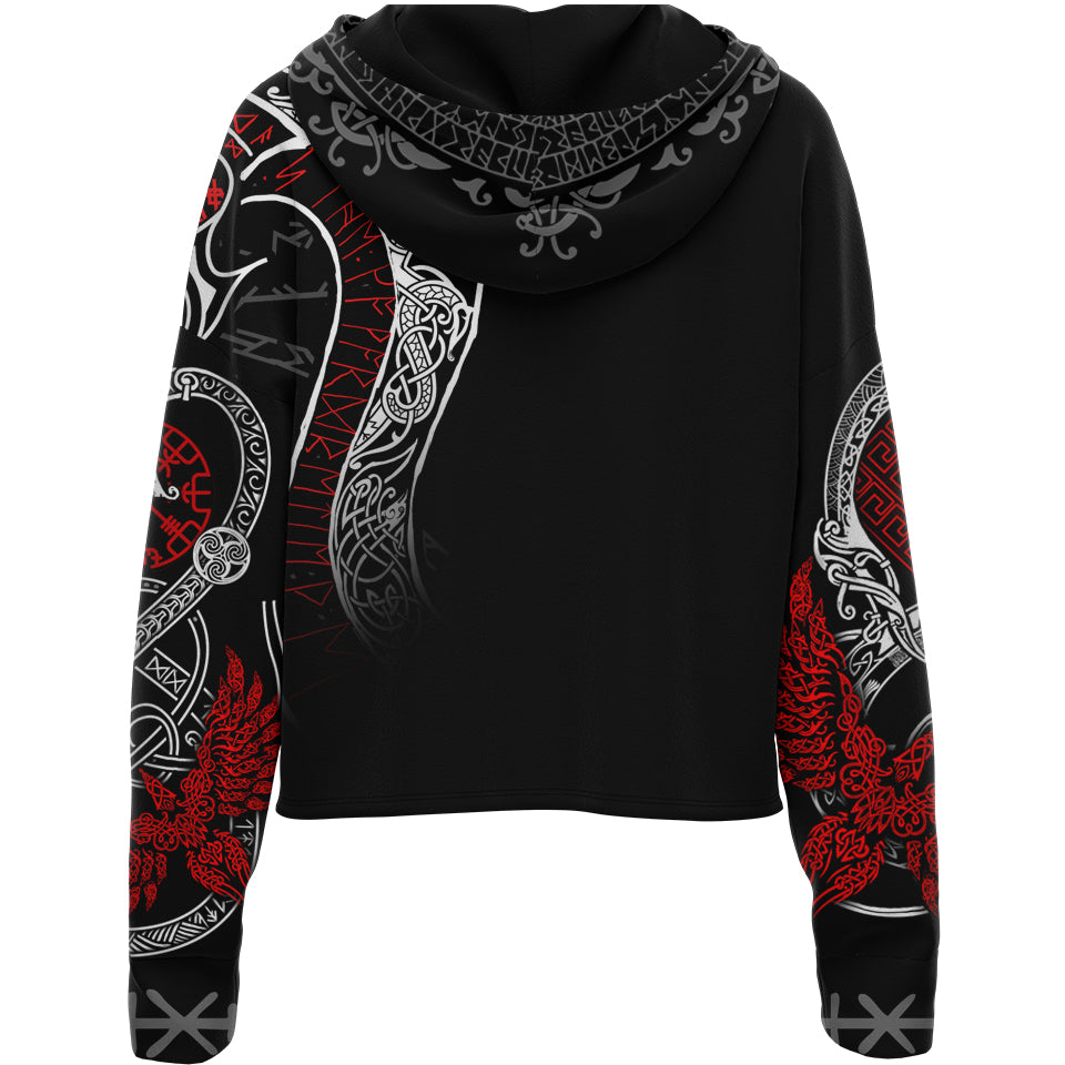 Drop Shoulder Crop Hoodie Einvald Drop Shoulder Crop Hoodie