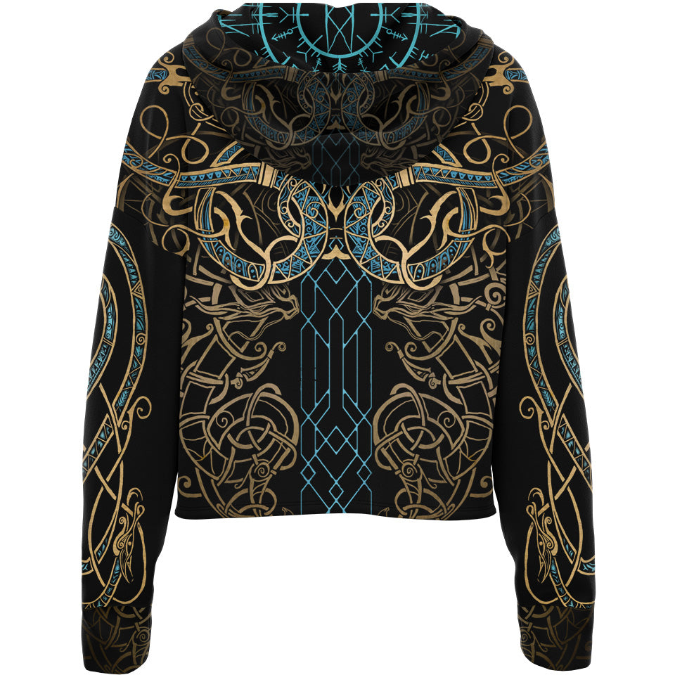 Drop Shoulder Crop Hoodie Loki Drop Shoulder Crop Hoodie - Limited