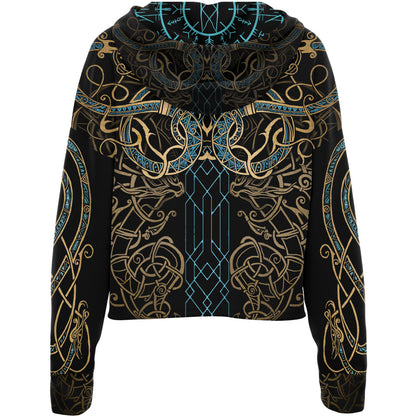 Drop Shoulder Crop Hoodie Loki Drop Shoulder Crop Hoodie - Limited
