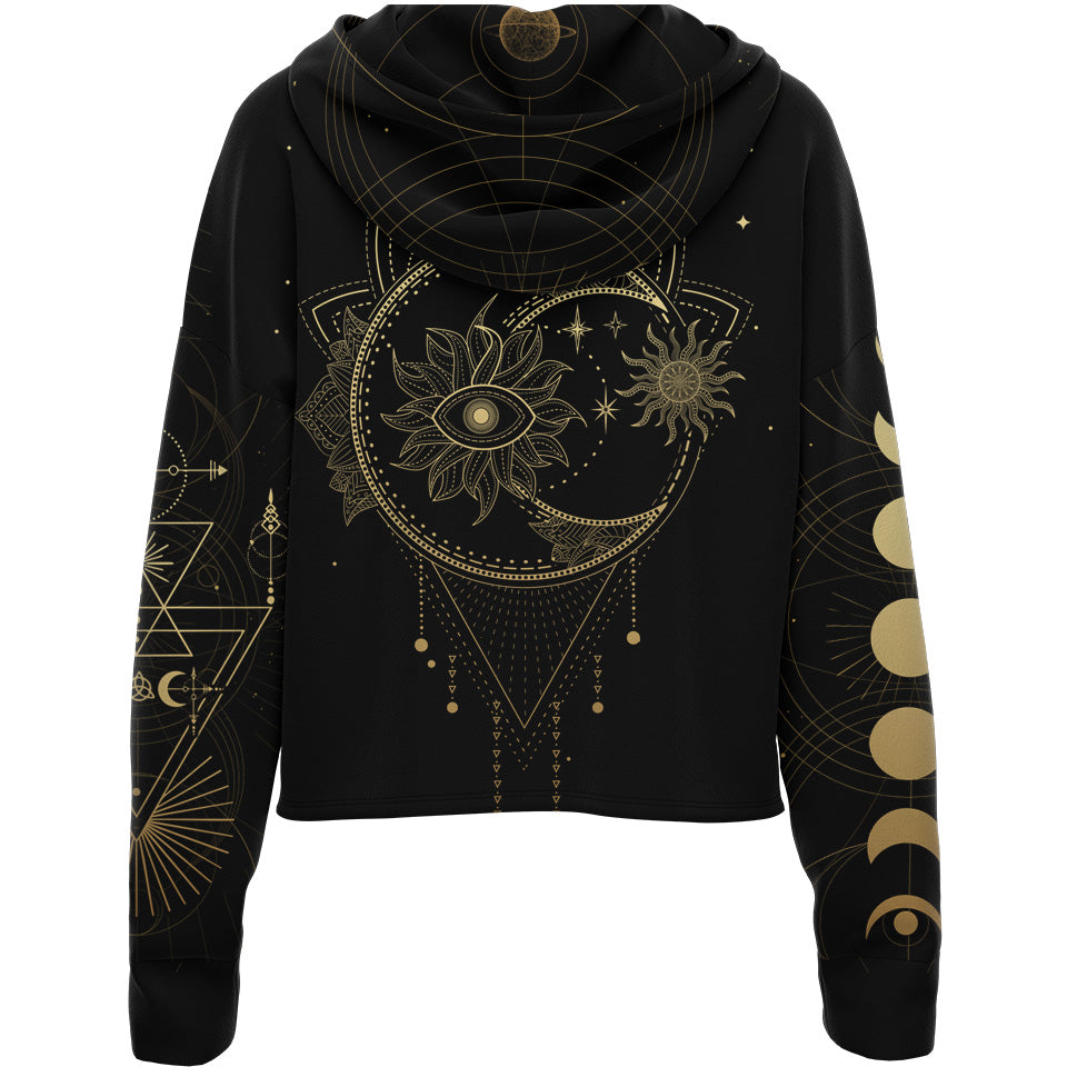 Drop Shoulder Crop Hoodie Luna Drop Shoulder Crop Hoodie