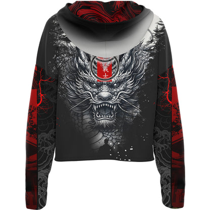 Drop Shoulder Crop Hoodie Musha Drop Shoulder Crop Hoodie