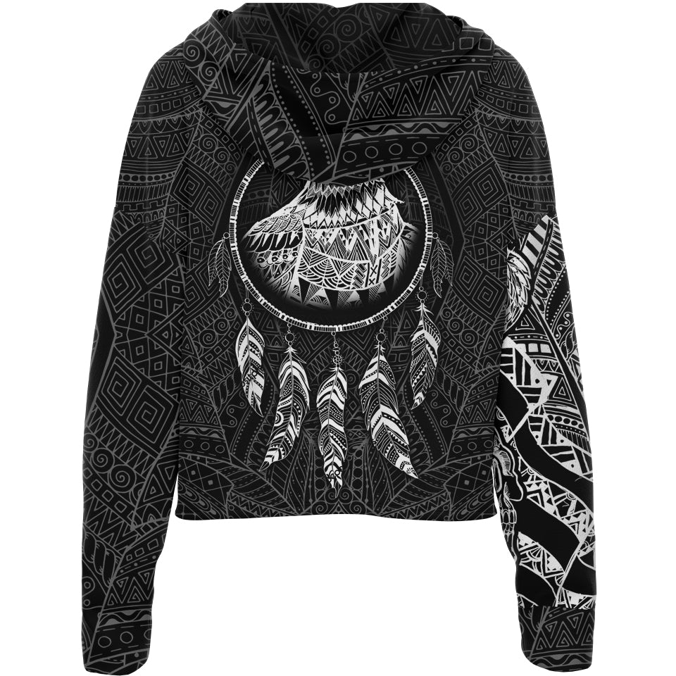 Drop Shoulder Crop Hoodie Sky Seer Drop Shoulder Crop Hoodie