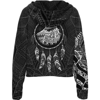 Drop Shoulder Crop Hoodie Sky Seer Drop Shoulder Crop Hoodie