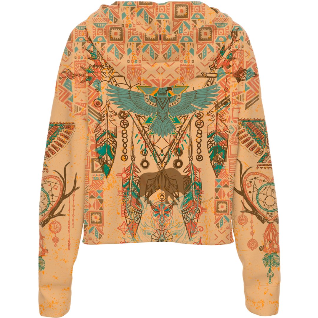 Drop Shoulder Crop Hoodie Stonehorn Drop Shoulder Crop Hoodie