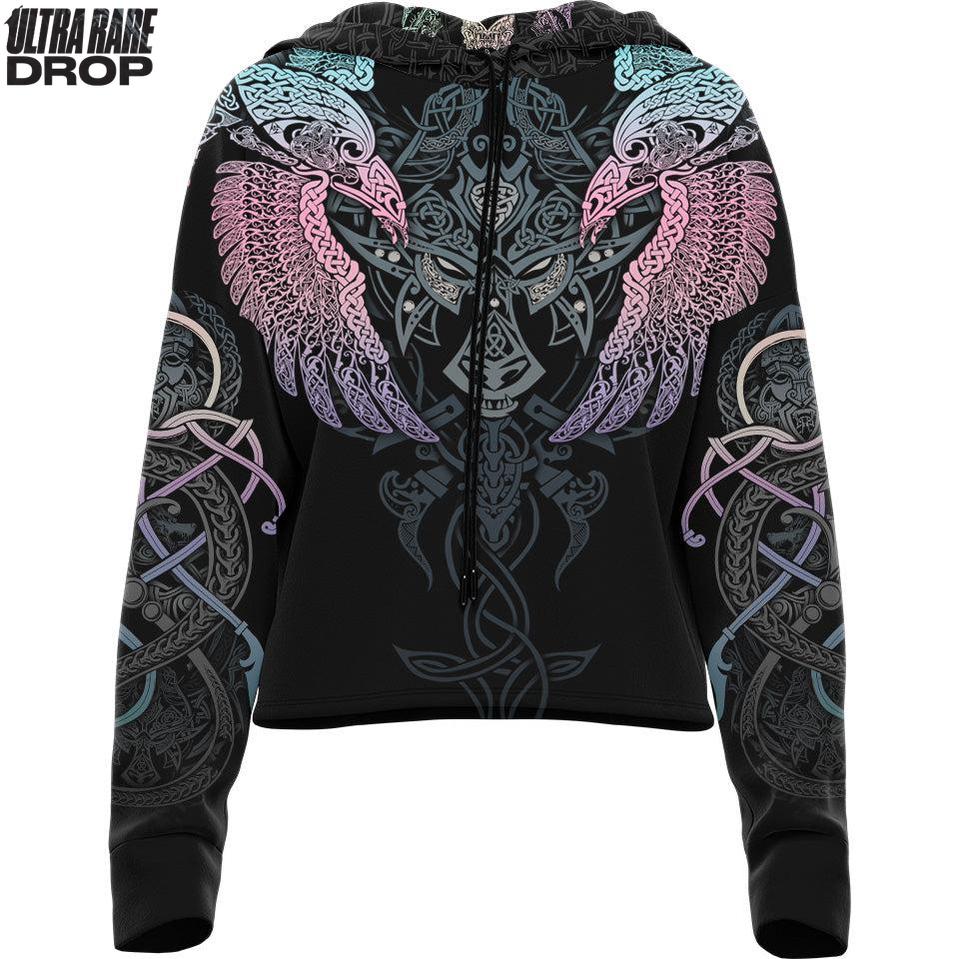 Drop Shoulder Crop Hoodie XS Dual Ascent (Vigil) Ultra Rare Drop Shoulder Crop Hoodie - Only 300 Units Across All Styles 22-CROPHOODIE_XS_MUNNIN-FNR-HOLO
