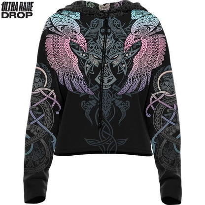 Drop Shoulder Crop Hoodie XS Dual Ascent (Vigil) Ultra Rare Drop Shoulder Crop Hoodie - Only 300 Units Across All Styles 22-CROPHOODIE_XS_MUNNIN-FNR-HOLO