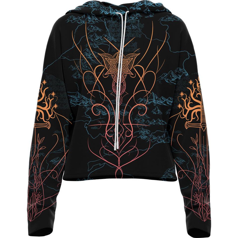 Drop Shoulder Crop Hoodie XS Elven Drop Shoulder Crop Hoodie 22-CROPHOODIE_XS_EVEN
