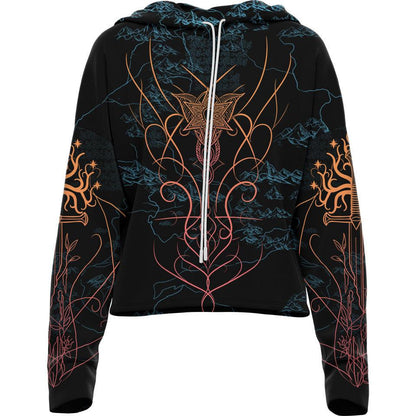 Drop Shoulder Crop Hoodie XS Elven Drop Shoulder Crop Hoodie 22-CROPHOODIE_XS_EVEN